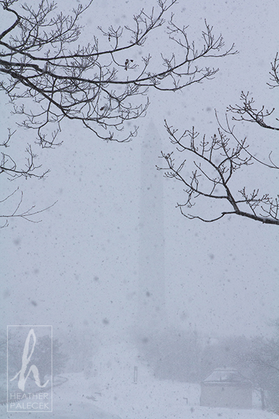 High Point Monument in a Blizzard