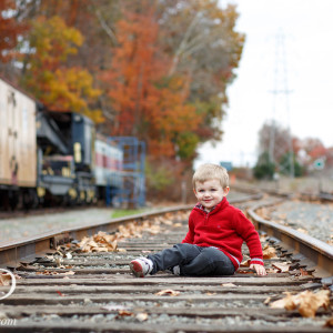 Obsessed with Trains - Family Portrait Session {Hamilton, NJ Family Portrait Photographer}