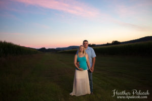 Sunset Maternity Session on West Rupert, Vermont Farm {Granville, NY Photographer}