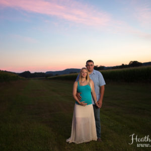 Sunset Maternity Session on West Rupert, Vermont Farm {Granville, NY Photographer}