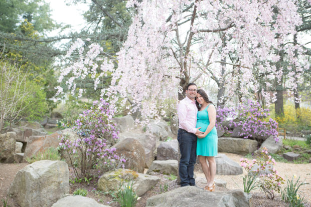 Maternity-Session-Sayen-Gardens-Cherry-Blossoms