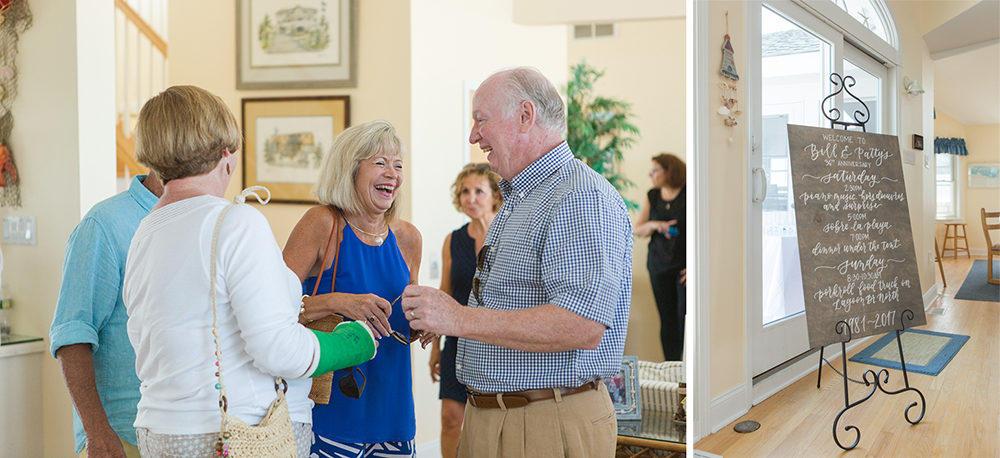 Cocktail Hour at Vow Renewal