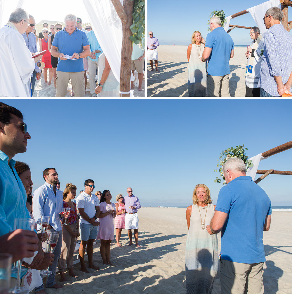 Vow Renewal on the Beach LBI NJ