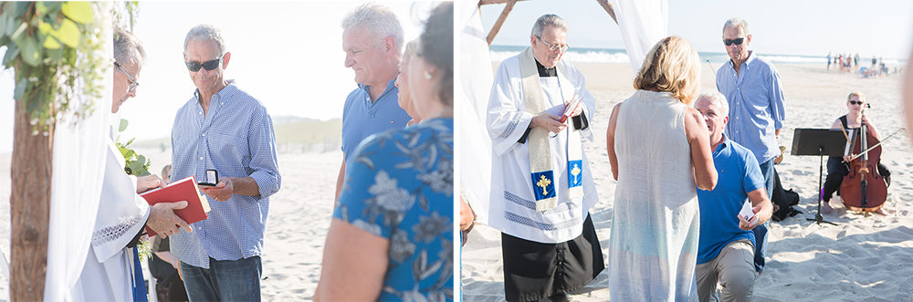 Vow Renewal on the Beach LBI NJ