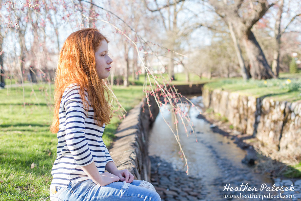 girl by stream verona park nj