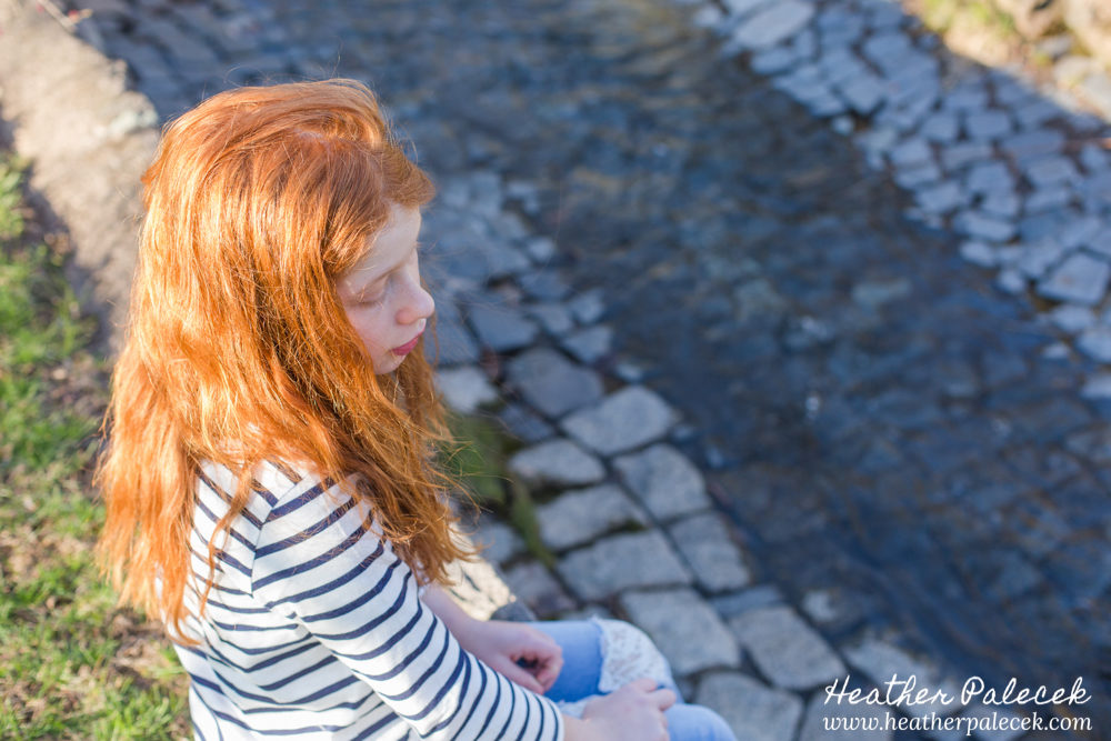 girl by stream verona park nj