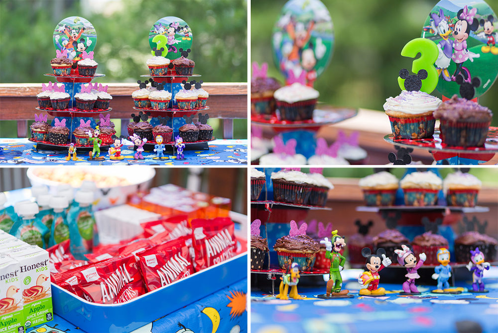 Mickey Mouse themed birthday cupcakes