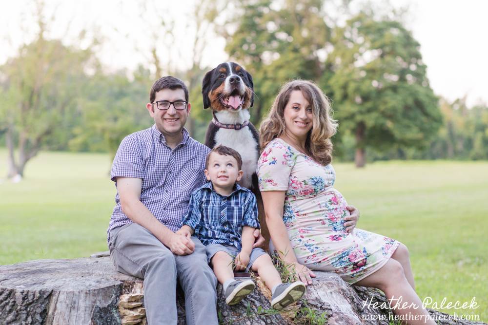 family photo with dog princeton nj