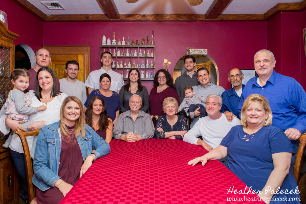 family portrait on front porch