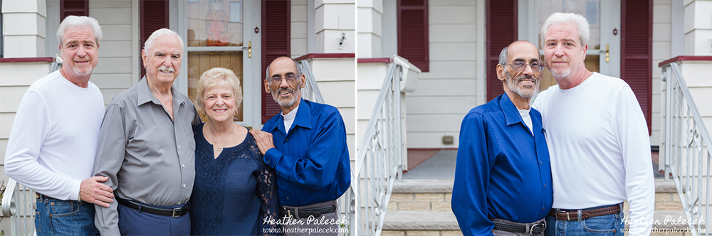 family portrait on front porch