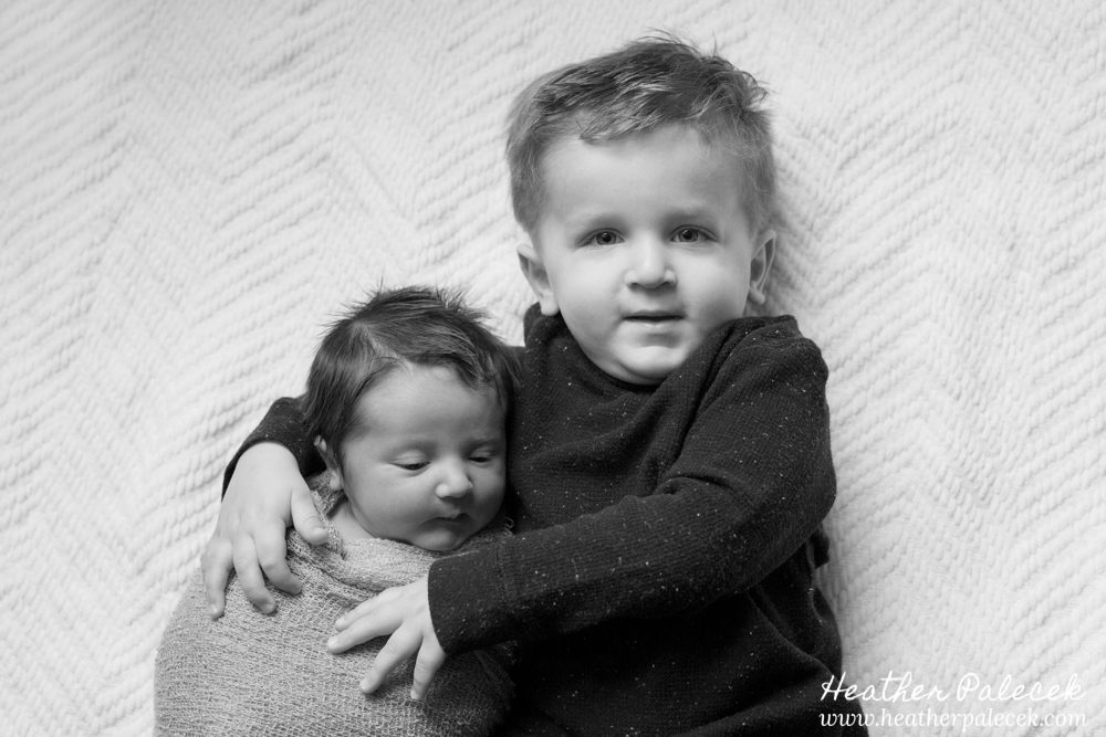 newborn and big brother