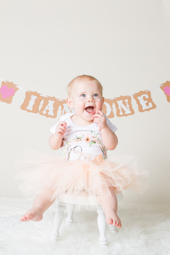 first birthday portrait