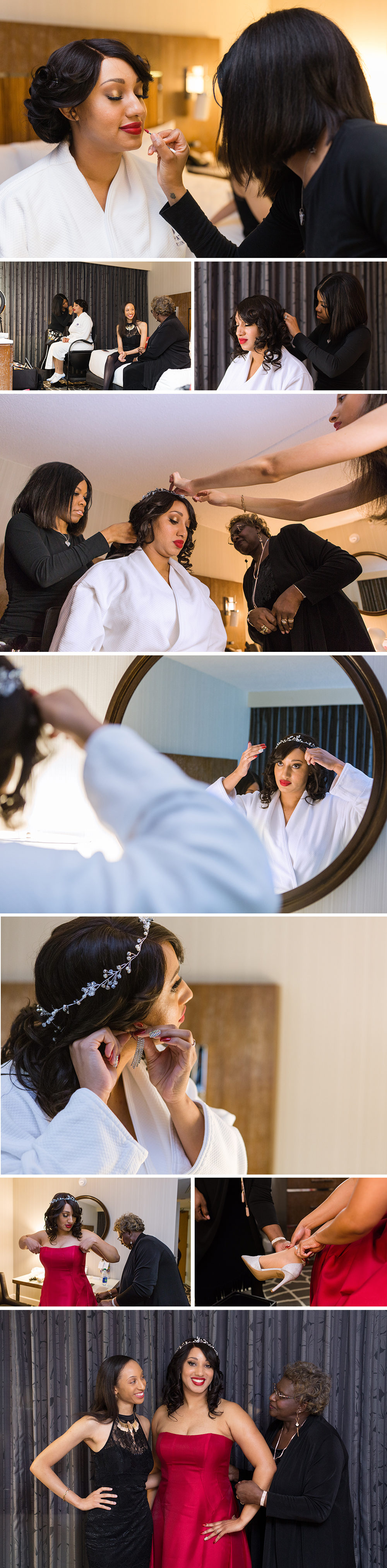 Bride Getting Ready before Wedding
