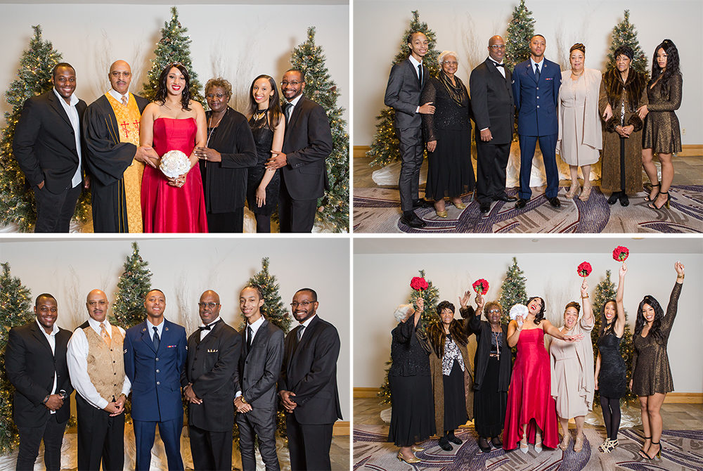 Family Formal Portraits after Wedding