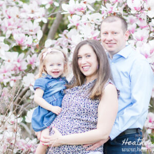 Cherry Blossom Family and Maternity Session {Ewing, NJ Photographer}