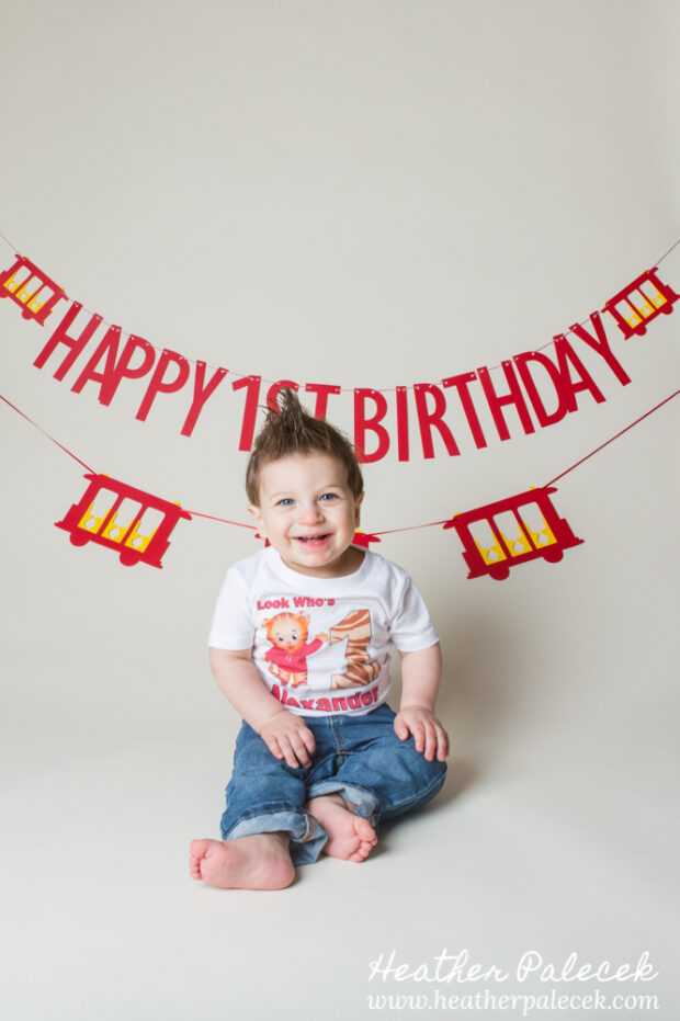 daniel tiger themed cake smash