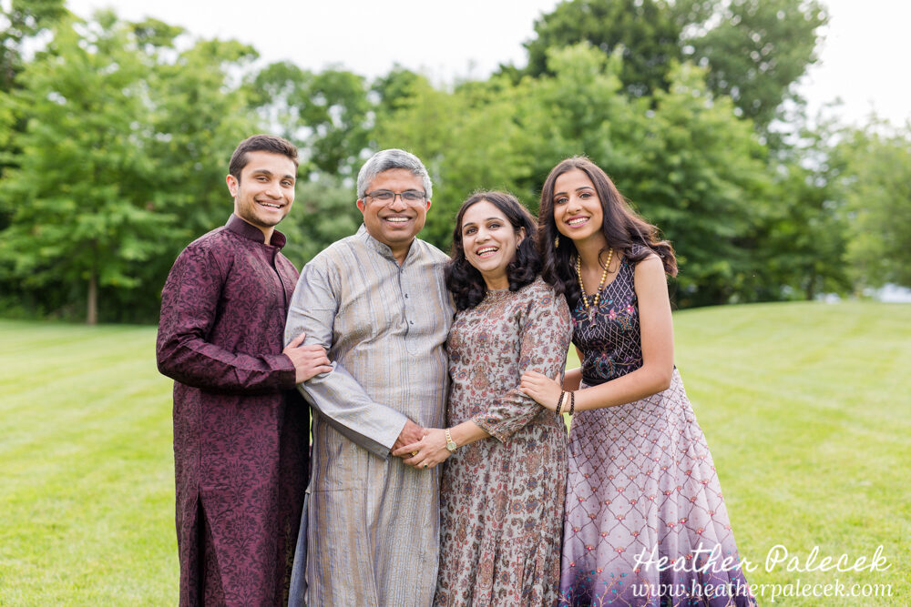 family portrait at sweet sixteen portrait session