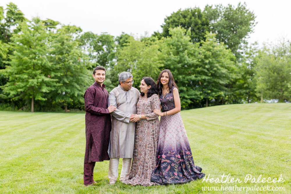 family portrait at sweet sixteen portrait session