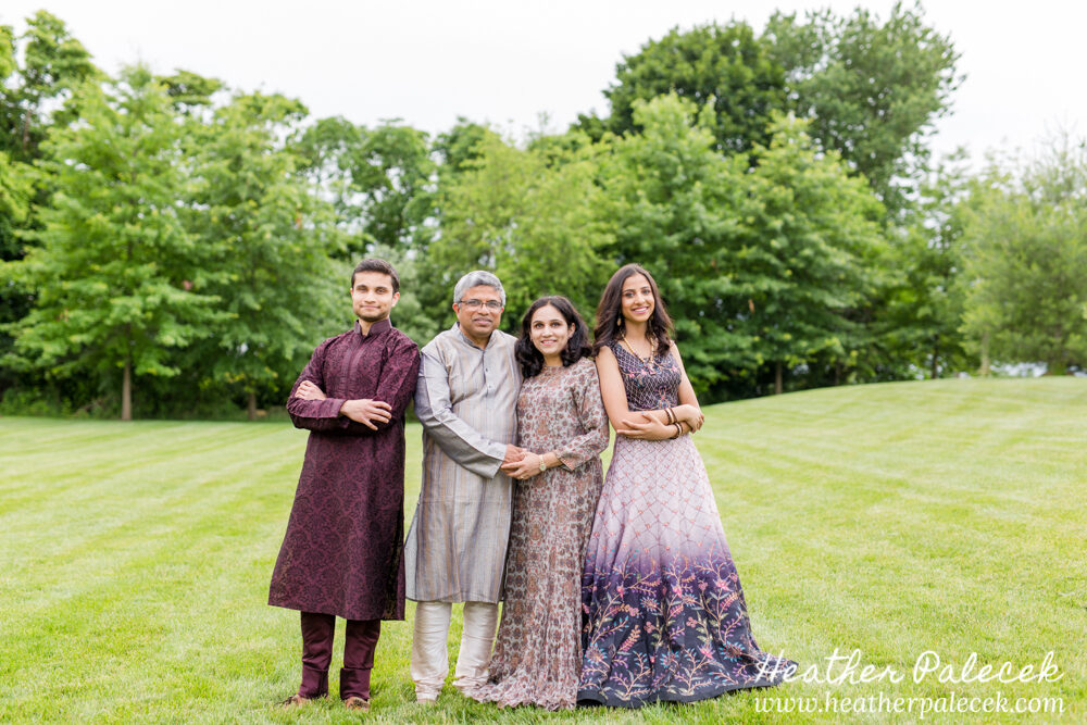 family portrait at sweet sixteen portrait session