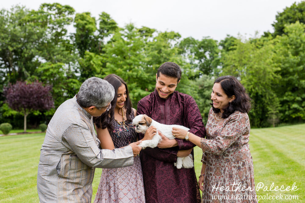 family portrait at sweet sixteen portrait session