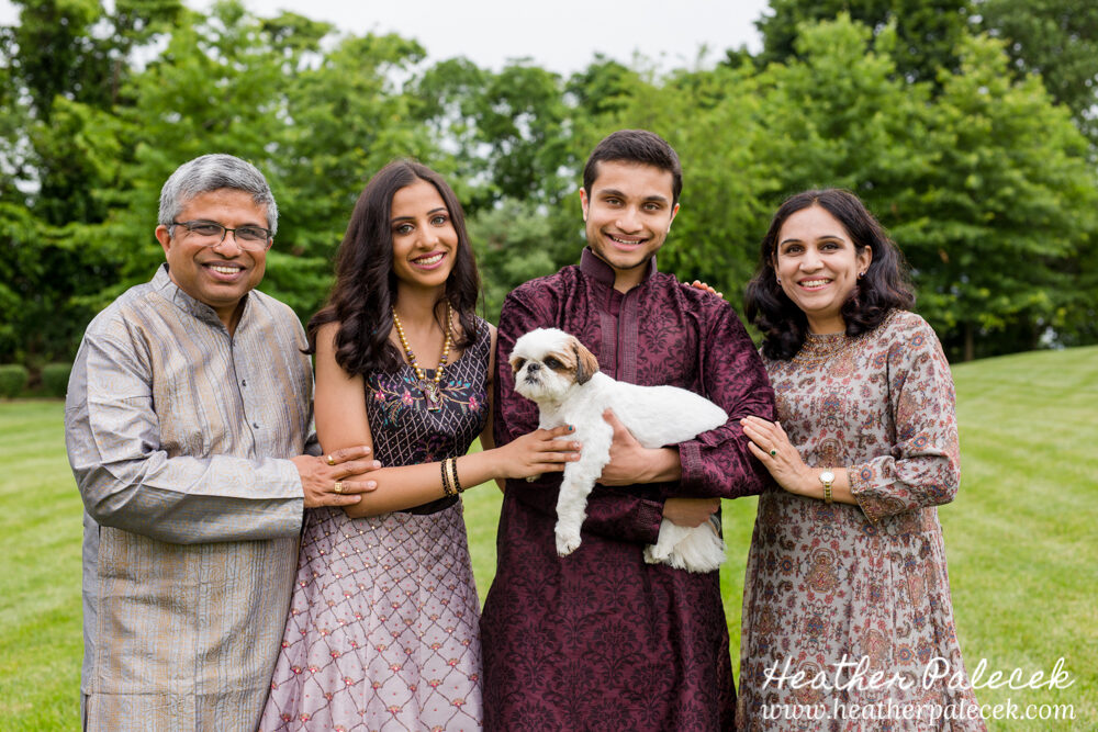 family portrait at sweet sixteen portrait session