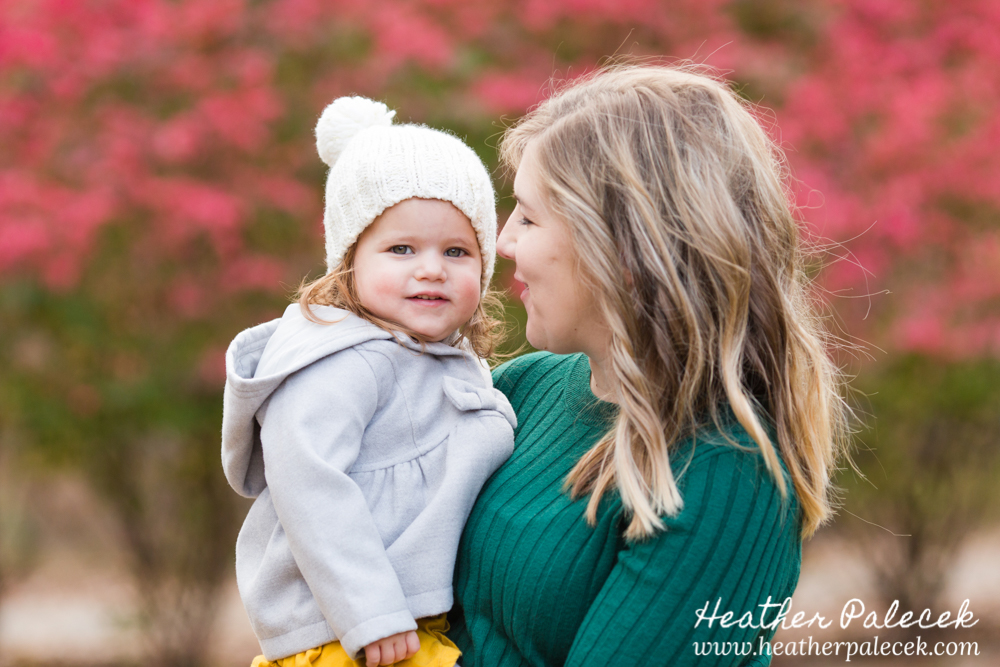 Family Fall Photo Shoot in Front Yard