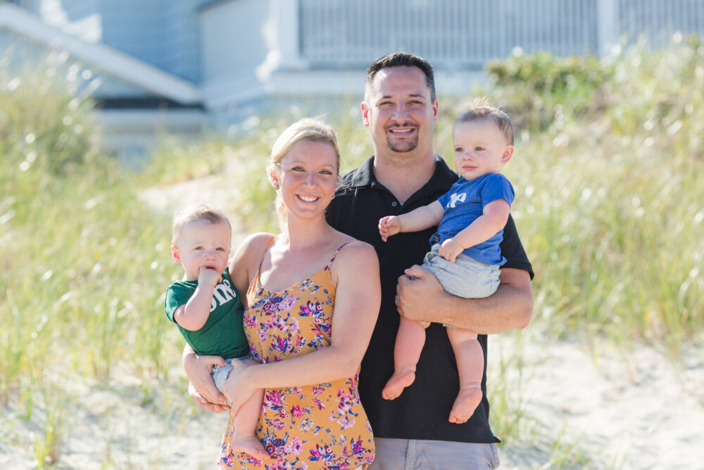one year old portrait session at the nj beach