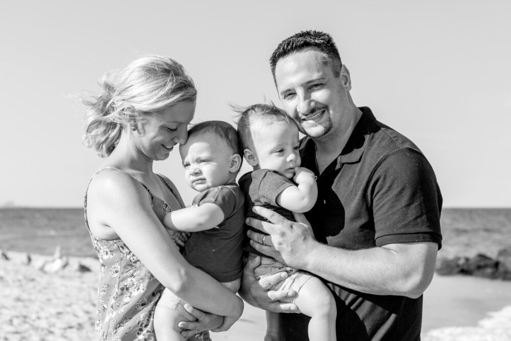 one year old portrait session at the nj beach