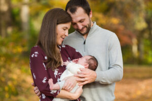 Outdoor Newborn Session at Washington Crossing Park