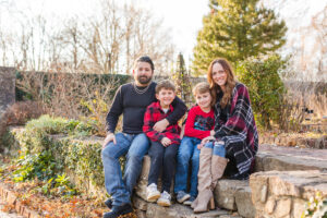 Winter Family Portraits at Cross Estate Gardens